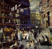 George Wesley Bellows Cliff Dwellers , 1913, oil on canvas. Los Angeles County Museum of Art china oil painting artist